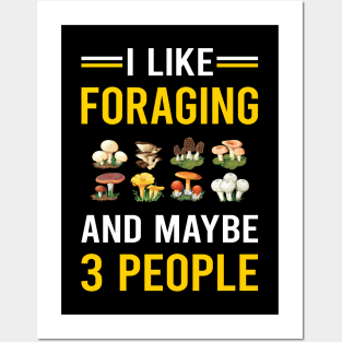 3 People Foraging Forage Forager Posters and Art